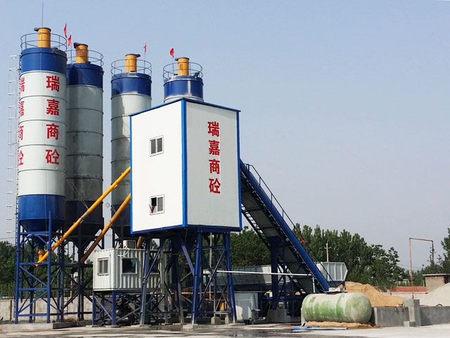 HZS90小型商品(pǐn)混凝土攪(jiǎo)拌站