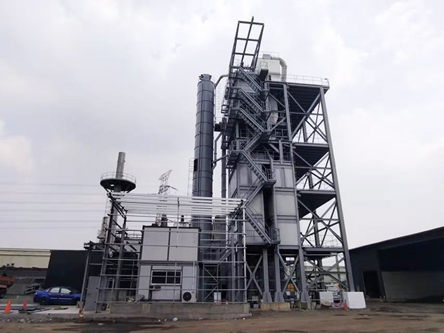 宏健系列(lie)LB3000瀝青混凝(ning)土攪拌站(zhan)配套LRZ120型瀝(lì)青廠拌熱(re)再生設備(bei)